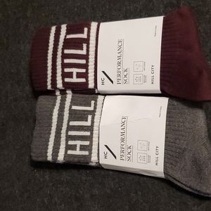 2 pairs of Hill City Performance moisture wicking socks